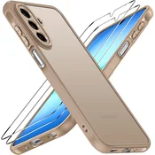 Infostyle iVoler 3-v-1 zaščitni komplet za Samsung Galaxy A17 – ovitek + 2x kaljeno steklo, titan
