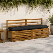 vidaXL Blazina za klop VIANEN 100% poliester Temno modra