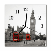 tulup.si Steklena kvadratna ura London 30x30 cm