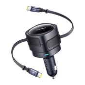 BASEUS AVTO POLNILEC BASEUS 60W Z USB-C KABLOM ZA TELEFONE