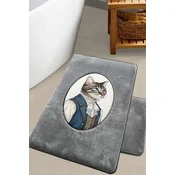 Lessentiel Maison Set prostirki za kupatilo Modcat, Sivi