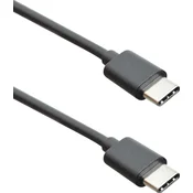 Podatkovni kabel MobilNET Type-C/Type-C s podporo PD Fast Charge 3A 1m Črn (ECO embalaža)