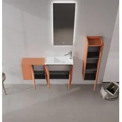 HANAH HOME Kupatilski ormarić sa umivaonikom i ogledalom (2 komada) Perla 110 347