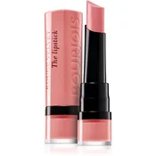 BOURJOIS Paris Rouge Velvet The Lipstick šminka z mat učinkom 2,4 g odtenek 02 Flaming´rose