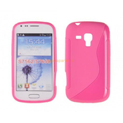 S silikonski ovitek Samsung Galaxy S duos 3 G313, TREND 2 S7570/S7572, ACE 4 pink