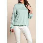 Majica z dolgimi rokavi, menta