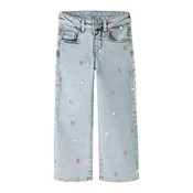 NAME IT Kavbojke NMFrose moder denim/svetlo roza/bela