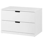 NORDLI Predalnik z 2 predaloma, bela, 80x54 cm