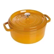 Okrogel lonec za kuhanje, gorčična O 22 cm Staub