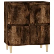Vidaxl Komoda dimljeni hrast 60x35x70 cm inženirski les