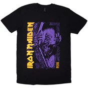 Iron Maiden Majica Est. 1975 No Prayer Grave Purple Unisex Black M