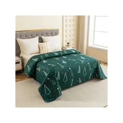 Prekrivac za krevet CHRISTMAS DRIFT, zeleni Dimenzije: 170 x 210 cm