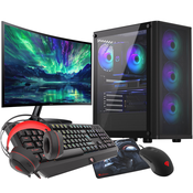 VIST VIST VENTUM PC Gaming Ryzen 7 5700X - RAM 32GB - RTX 4060Ti - SSD 1TB M.2 - WIFI - 27 - Windows 11 Pro, (21554024)