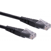 ROLINE Roline 21.15.1535 RJ45 omrežni kabel\, Patch kabel CAT 6 U/UTP 1.00 m črna  1 kos, (20420569)