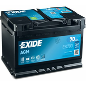 EXIDE akumulator 70AH 760A AGM START&STOP
