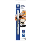Marker-kreda za steklo 2,4mm lumocolor staedtler 344-0 bk bela blister