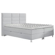 Carryhome POSTELJA Z VZMETNICO 180 cm x 200 cm , tekstil sivobež