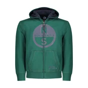 NORTH SAILS CHILDRENS GREEN ZIP-UP SWEATSHIRT