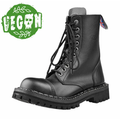 Škornji STEADY´S - 10-vezalnih lukenj- STE/10 /VEGAN_črna