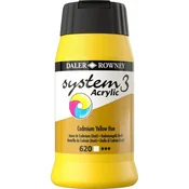 Daler Rowney System3 Akrilna barva Cadmium Yellow Hue 500 ml 1 kos