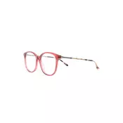 Bottega Veneta Eyewear - square frame glasses - women - Pink