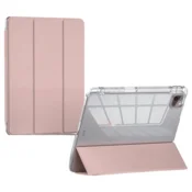 Nikcorp Magnetni ovitek za iPad Pro 12.9 (2020) s prostorom za pisalo in funkcijo stojala, pametni etui za tablico, roza