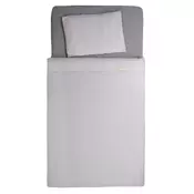 Posteljnina Muslin svetlo siva 3-delna