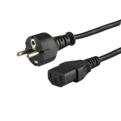 SAVIO kabel savio cl-138 (c13/iec c13/iec 320 c13 - schuko m; 1,8 m; črna barva)