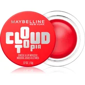 Maybelline CloudTopia Mousse večnamenska pena za ustnice in lica 5 g
