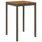vidaXL Vrtni Bar Miza Naravna in kava 70 x 68,5 x 105 cm