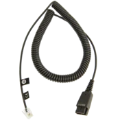 JABRA QD Cord to special-Plug RJ45, coiled, 0,5 - 2 Meter, for Siemens Open Stage