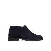 Tommy Hilfiger Gležnjarji Corporate Dressy Suede Lace Boot FM0FM05951 Mornarsko modra