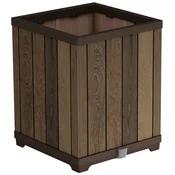 Cvetlični lonec DECO SQUARE TALL WALNUT