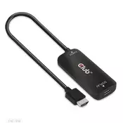 KAB Club3D aktivni adapter HDMI + Micro USB na USB Type-C, 4K pri 120 Hz ili 8K pri 30 Hz, M/Ž, CAC-1336