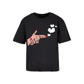 Womens T-shirt Girl Bang Black