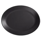 Oval plate, porcelain, 31cm, Seasons, Black - Porland