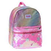 Play Školski ranac za devojcice Pop trend Glitter rainbow, Roze