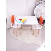 HANAH HOME Deciji sto i stolica Bunny One Chair Set Orange White