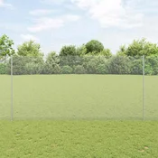 vidaXL Šesterokotna ograja s stebrom 50 x 1,6 m Pocinkano jeklo Mreža