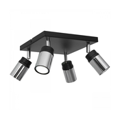 Spot svetiljka NEST 4xGU10/8W/230V crna/hrom