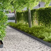 vidaXL Robovi trave 30 kos 100 x 15 cm Jeklo Antracit