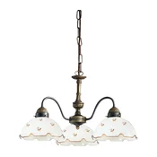 Kolarz 731.83.160 - Luster na lancu NONNA 3xE27/75W/230V, sa cvetnim motivom, roze-zlatna