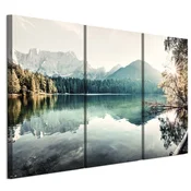 shumee Slika na italijanskem platnu 90 x 60 cm triptih - klasični slog - narava Slika na italijanskem platnu 120 x 80 cm triptih - klasični slog - narava