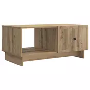 vidaXL Klubska miza Artisan hrast 90 x 50 x 40 cm Inženirski les