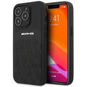 AMG iPhone 13 Pro / 13 6,1 black hardcase Leather Curved Lines (AMHCP13LOSDBK)