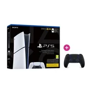 PlayStation 5 Digital Edition (Slim) 825GB (2025) + PlayStation 5 (PS5) DualSense krmilnik (Midnight Black) igralne konzole