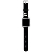 Karl Lagerfeld Strap KLAWLSLKK Apple Watch 42/44/45mm black strap Silicone Karl Heads (KLAWLSLKK)