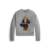 Polo Ralph Lauren Pulover umbra/kapučino/temno rjava/pegasto siva