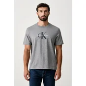 Calvin Klein Jeans Majica Hero Monologo LV04RB862G Siva Regular Fit