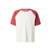 HOLLISTER Majica lubenica roza / bijela